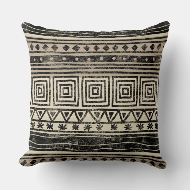African Geometric Pattern Cushion (Front)