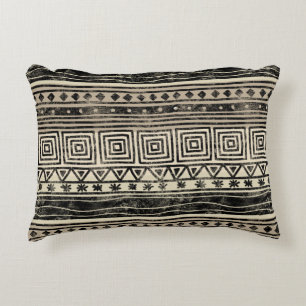 African Geometric Pattern Decorative Cushion
