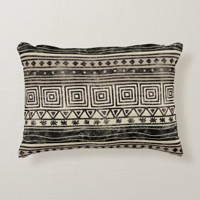 African Geometric Pattern Decorative Cushion (Front)