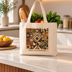 African Geometry Tote Bag