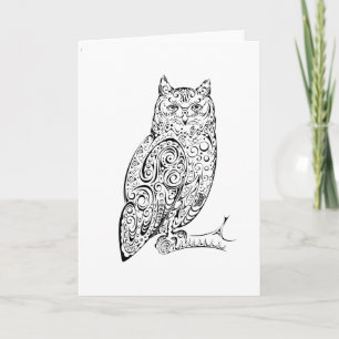 African Giant Eagle Owl Card