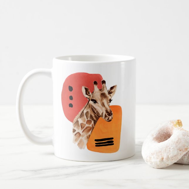 African Giraffe Coffee Mug (With Donut)