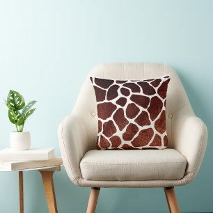 African Giraffe Patten Design Cushion