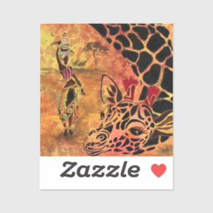 African Giraffe Sticker