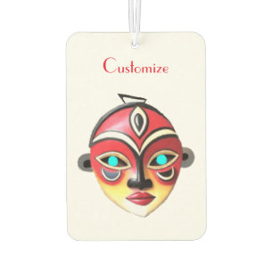 African Girl Face Mask Thunder_Cove  Car Air Freshener