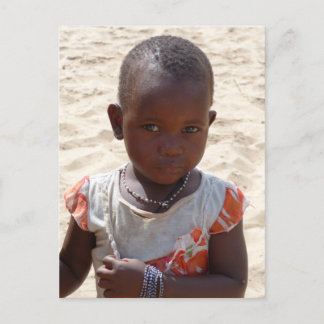 African girl postcard