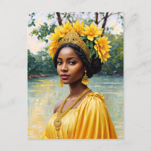 African Goddess Oshun Orisha Art Postcard