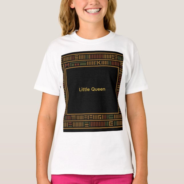 African Gold Kente Kids’ T-Shirt (Front)