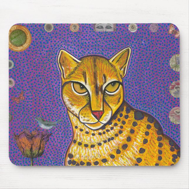 African Golden Cat Mousepad (Front)