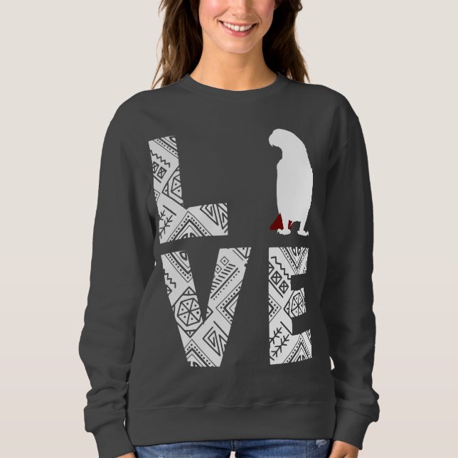 African Gray parrot Sweatshirt (Front)