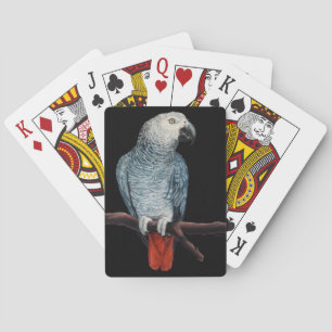 African Grey Cards Parrot Portrait Playing Cards