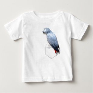 African Grey In Your Pocket Baby T-Shirt