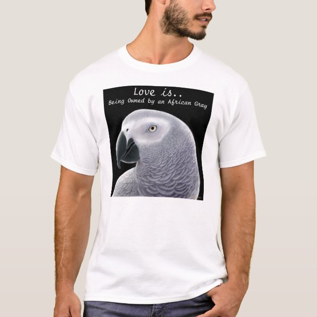 African Grey Love Shirt (Front)