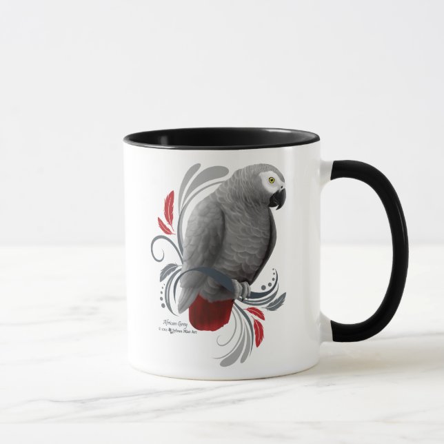 African Grey Mug (Right)