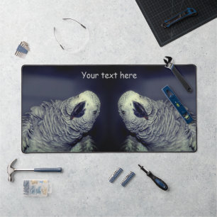 African Grey Parrot Cute Bird Personalized   Desk Mat