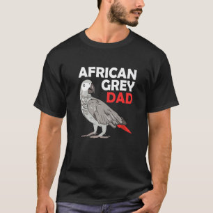 African Grey Parrot Dad Congo Bird Father Premium T-Shirt