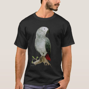 African Grey Parrot (dark design) T-Shirt
