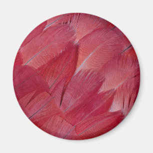 African Grey Parrot Feather Design Magnet