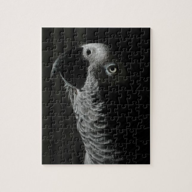 African Grey Parrot Jigsaw Puzzle (Vertical)