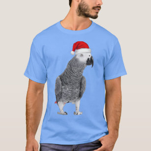 African Grey Parrot Merry Christmas T-Shirt