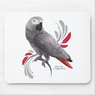 African Grey Parrot Mouse Pad