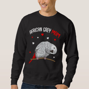 African Grey Parrot Mum Love Funny Women Sweatshirt