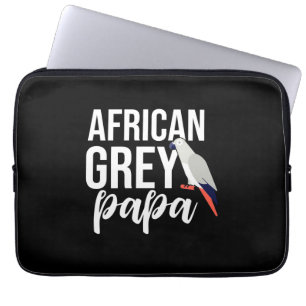 African Grey Parrot Papa Laptop Sleeve