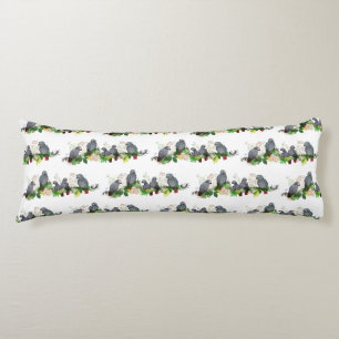 African Grey Parrot Party Body Pillow