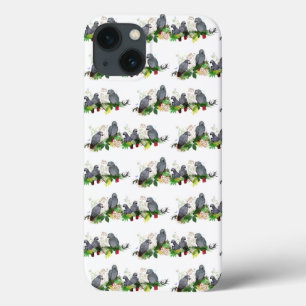 African Grey Parrot Party iPad Case