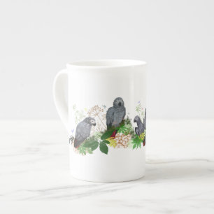 African Grey Parrot Party Mug