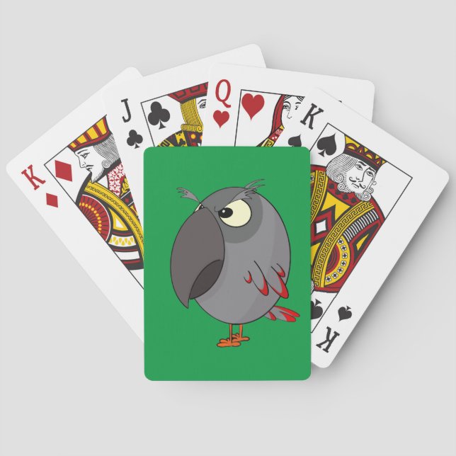 African Grey Parrot Playing Cards (Back)