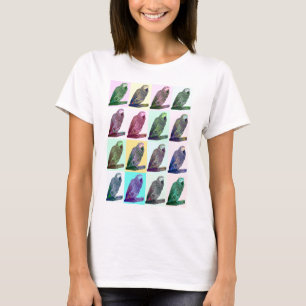 African Grey Parrot Pop Art T-Shirt