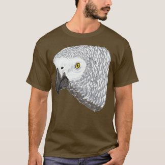 African Grey Parrot portrait T-Shirt
