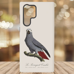 African grey parrot, Psittacus erithacus, vintage Samsung Galaxy Case