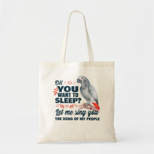 African grey parrot  tote bag