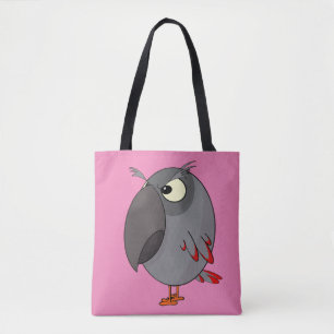 african grey parrot tote bag