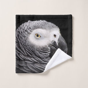 African Grey Parrot Wash Cloth