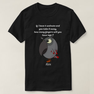 African Grey parrot Watch out for your fingers! T-Shirt