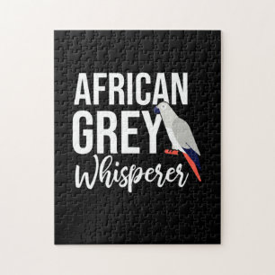 African Grey Parrot Whisperer Jigsaw Puzzle