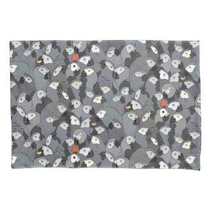 African Grey Parrots All Over Pattern Pillowcase