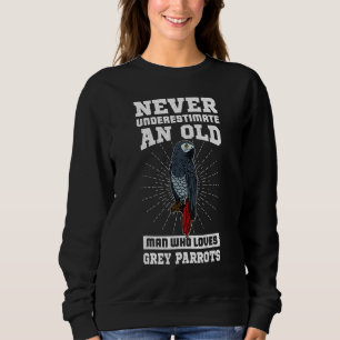 African Grey Parrots Biologist Ornithologist Birdw Sweatshirt
