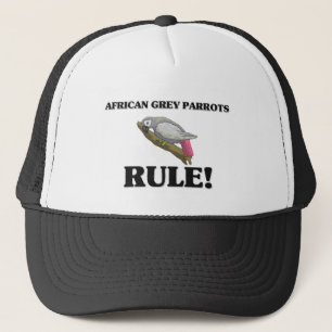 AFRICAN GREY PARROTS Rule! Trucker Hat
