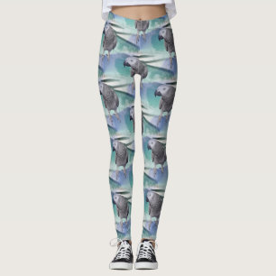African Grey Pool Party Leggings