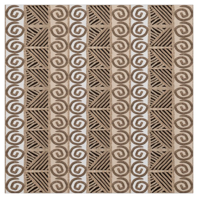 african hand-drawn ethnic pattern fabric (Swatch)