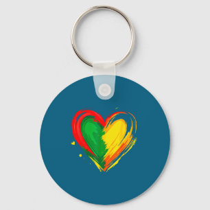 African heart black history month african american key ring