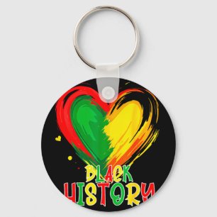 African heart black history month african american key ring