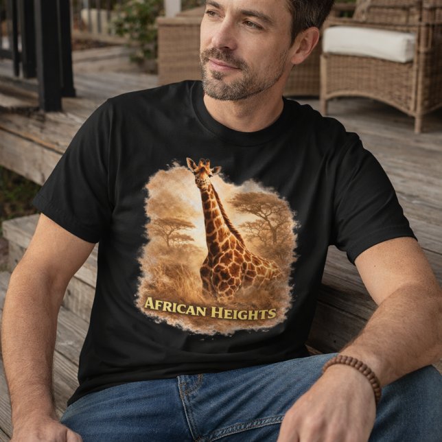 African Heights Giraffe | African Wildlife Pride Tri-Blend Shirt (Creator Uploaded)
