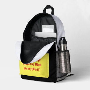 "African Heritage: Celebrating Black History Month Printed Backpack