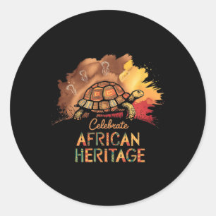 African Heritage Kwanzaa Black History Month Classic Round Sticker