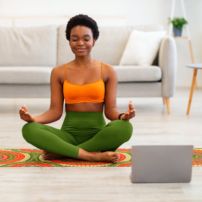 African Heritage Pattern Design Yoga Mat (Creator Uploaded)